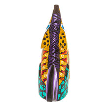 Load image into Gallery viewer, Copal Wood Alebrije Coyote Figurine Hand-Painted in Honey - Sunshine Coyote | NOVICA
