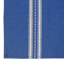 Load image into Gallery viewer, Blue &amp; White Hand-Woven Zapotec Cotton Placemat from Mexico - Magical Blue | NOVICA

