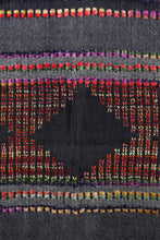 Load image into Gallery viewer, Woven Viscose Scarf with Embroidery in Grey White and Red - Timeless Splendor | NOVICA

