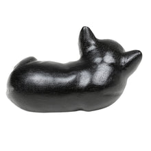 Load image into Gallery viewer, Hand-Carved Black Suar Wood Chihuahua Figurine from Bali - Sleeping Chihuahua at Night | NOVICA
