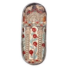 Load image into Gallery viewer, Glazed Ceramic Plaque with Armenian Pomegranate Motif - Pomegranate Splendor | NOVICA
