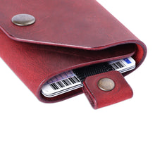 Load image into Gallery viewer, Armenian Handmade Men&#39;s Tri-Fold Leather Wallet in Brick Red - Modern Flair in Red | NOVICA
