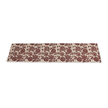 Load image into Gallery viewer, Floral Brown Cotton Blend Table Runner Handwoven in Bali - Lovely Sunflowers | NOVICA
