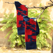 Load image into Gallery viewer, Cotton Blend Socks Adorned with Traditional Armenian Designs - Lori&#39;s Energy | NOVICA
