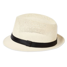 Load image into Gallery viewer, Hand-Painted Feather-Themed Leather-Accented Cotton Hat - Authentic Spirit | NOVICA
