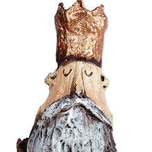 Load image into Gallery viewer, Hand-Painted Papier Mache Wise Man Ornament from Armenia - A Wise Man | NOVICA
