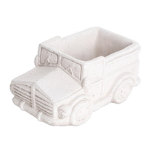 Load image into Gallery viewer, Handcrafted Whimsical Classic Truck Cement Flower Pot - Evergreen Truck | NOVICA
