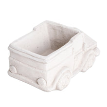 Load image into Gallery viewer, Handcrafted Whimsical Classic Truck Cement Flower Pot - Evergreen Truck | NOVICA
