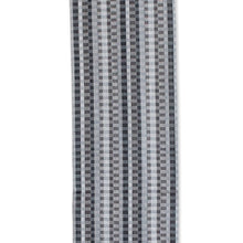 Load image into Gallery viewer, Handwoven Checkered Cotton Table Runner in Black Grey White - Checkered Elegance | NOVICA
