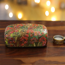Load image into Gallery viewer, Hand-Painted Wood Papier Mache Floral &amp; Leaf Decorative Box - Floral Glam | NOVICA
