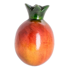 Load image into Gallery viewer, Wood Pomegranate Magnet Hand-Carved and Painted in Guatemala - Guatemalan Pomegranate | NOVICA
