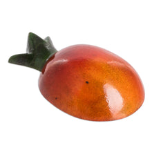 Load image into Gallery viewer, Wood Pomegranate Magnet Hand-Carved and Painted in Guatemala - Guatemalan Pomegranate | NOVICA
