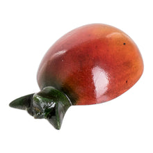 Load image into Gallery viewer, Wood Pomegranate Magnet Hand-Carved and Painted in Guatemala - Guatemalan Pomegranate | NOVICA
