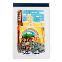 Load image into Gallery viewer, Santa Catalina Arch-Themed Paper Notepad from Guatemala - The Arch in Guatemala | NOVICA
