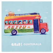 Load image into Gallery viewer, Traditional Chicken Bus-Themed Paper Magnet from Guatemala - Folk Memories | NOVICA
