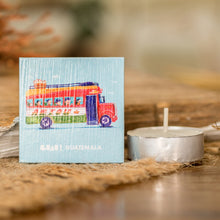 Load image into Gallery viewer, Traditional Chicken Bus-Themed Paper Magnet from Guatemala - Folk Memories | NOVICA
