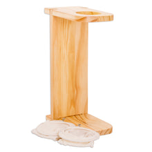 Load image into Gallery viewer, Handcrafted Pinewood Single-Serve Drip Coffee Stand - Delightful Scents | NOVICA
