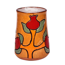 Load image into Gallery viewer, Warm-Toned Floral Ceramic Vase with Ancient Pictographs - Spring Style | NOVICA
