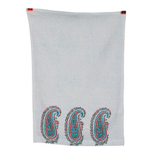 Load image into Gallery viewer, 2 Cotton Dish Towels with Hand-Block Printed Paisley Motifs - Paisley Fantasy | NOVICA
