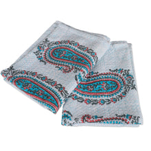 Load image into Gallery viewer, 2 Cotton Dish Towels with Hand-Block Printed Paisley Motifs - Paisley Fantasy | NOVICA
