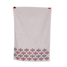 Load image into Gallery viewer, 2 Cotton Dish Towels with Hand-Block Printed Floral Motifs - Garden Magic | NOVICA

