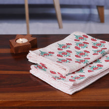 Load image into Gallery viewer, 2 Cotton Dish Towels with Hand-Block Printed Floral Motifs - Garden Magic | NOVICA
