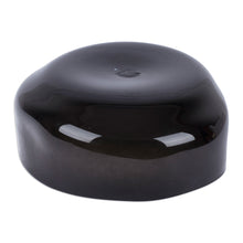 Load image into Gallery viewer, Eco-Friendly Black Handblown Glass Salad Bowl from Mexico - Dark Delicacies | NOVICA
