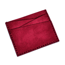 Load image into Gallery viewer, 100% Suede Card Holder Accented with the Armenian Letter N - Days of Luxury | NOVICA
