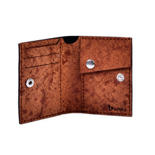 Load image into Gallery viewer, Brown 100% Suede Wallet with Traditional Round Icon - Eternal Heritage | NOVICA
