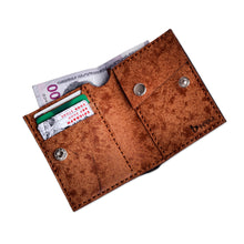 Load image into Gallery viewer, Brown 100% Suede Wallet with Traditional Round Icon - Eternal Heritage | NOVICA
