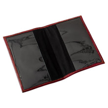 Load image into Gallery viewer, Chakana-Themed Burgundy Leather Passport Cover from Peru - Chakana Tapestry | NOVICA
