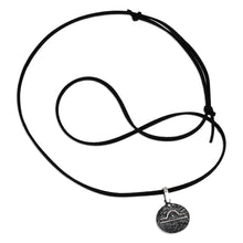 Load image into Gallery viewer, Sterling Silver Libra Pendant Necklace with Adjustable Cord - Lovely Libra | NOVICA
