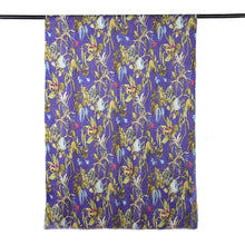 Load image into Gallery viewer, Floral Printed Imperial Purple Wool and Silk Blend Shawl - Kashmir Realm | NOVICA
