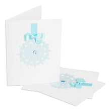 Load image into Gallery viewer, Handcrafted Pair of Snowflake Christmas Greeting Cards - Snowflake | NOVICA
