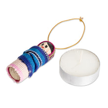 Load image into Gallery viewer, Handcrafted Worry Doll Wood and Cotton Ornaments (Set of 12) - In the Village | NOVICA
