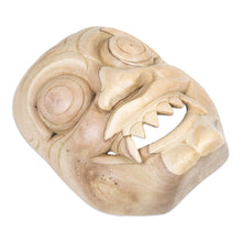 Load image into Gallery viewer, Hand-Carved Natural Hibiscus Wood Bhutakala Mask from Bali - Scared of Bhutakala | NOVICA
