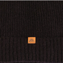 Load image into Gallery viewer, Alpaca and Wool Blend Knit Beanie Hat in Onyx Black - Dark Age | NOVICA
