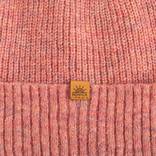 Load image into Gallery viewer, Knit Ribbed Baby Alpaca and Wool Blend Beanie Hat in Coral - Coral Chic | NOVICA
