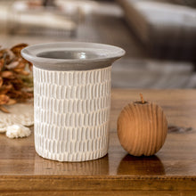 Load image into Gallery viewer, Handcrafted Textured Watertight Ceramic Vase from Guatemala - Art and Elegance in Grey | NOVICA
