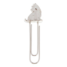 Load image into Gallery viewer, High-Polished Dog-Shaped Zamac Metal Clip Bookmark - Loyal Shine | NOVICA
