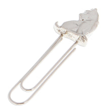Load image into Gallery viewer, High-Polished Dog-Shaped Zamac Metal Clip Bookmark - Loyal Shine | NOVICA
