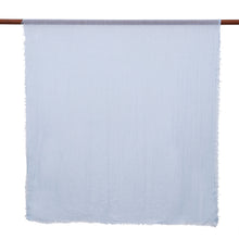 Load image into Gallery viewer, Set of 2 Handwoven Soft Sky Blue and Teal Scarves - Teal Winds | NOVICA

