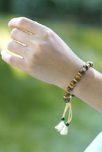 Load image into Gallery viewer, Bohemian Adjustable Multi-Gemstone Beaded Bracelet - Magical Waves | NOVICA
