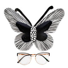 Load image into Gallery viewer, Black and White Butterfly Steel Wall Art from El Salvador - Flutter in the Shadows | NOVICA
