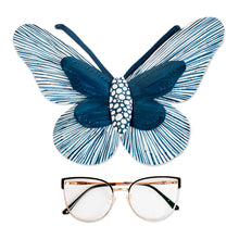 Load image into Gallery viewer, Turquoise Blue Butterfly Steel Wall Art from El Salvador - Flutter in the Wind | NOVICA
