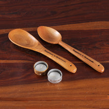 Load image into Gallery viewer, Fair Trade Handmade Polished Neem Wood Serving Utensil Set - Happiness is Homemade | NOVICA
