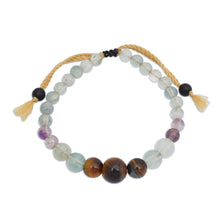 Load image into Gallery viewer, Bohemian-Inspired Multi-Gemstone Beaded Bracelet from Bali - Harmonious Fire | NOVICA
