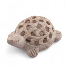 Load image into Gallery viewer, Fair Trade Jali Hand-Carved Turtle Soapstone Figurine - Turtle Tales | NOVICA
