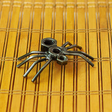 Load image into Gallery viewer, Eco-Friendly Recycled Metal Figurine with Spider Motif - Curious Spider | NOVICA
