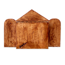 Load image into Gallery viewer, Fair Trade Artisan-Made Wood and Ceramic Nativity Retablo - Caring for Baby Jesus | NOVICA
